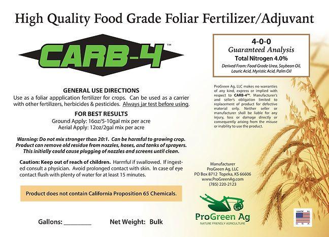 CARB-4 foliar fertilizer field application context